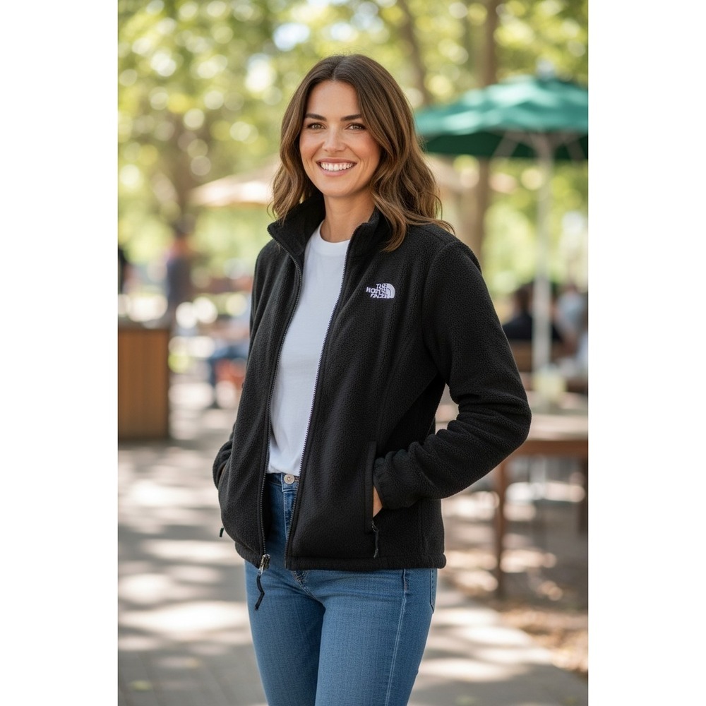 The‎ North Face Black Osito Fleece jacket Cozy Warm Gorpcore Preppy Minimalist